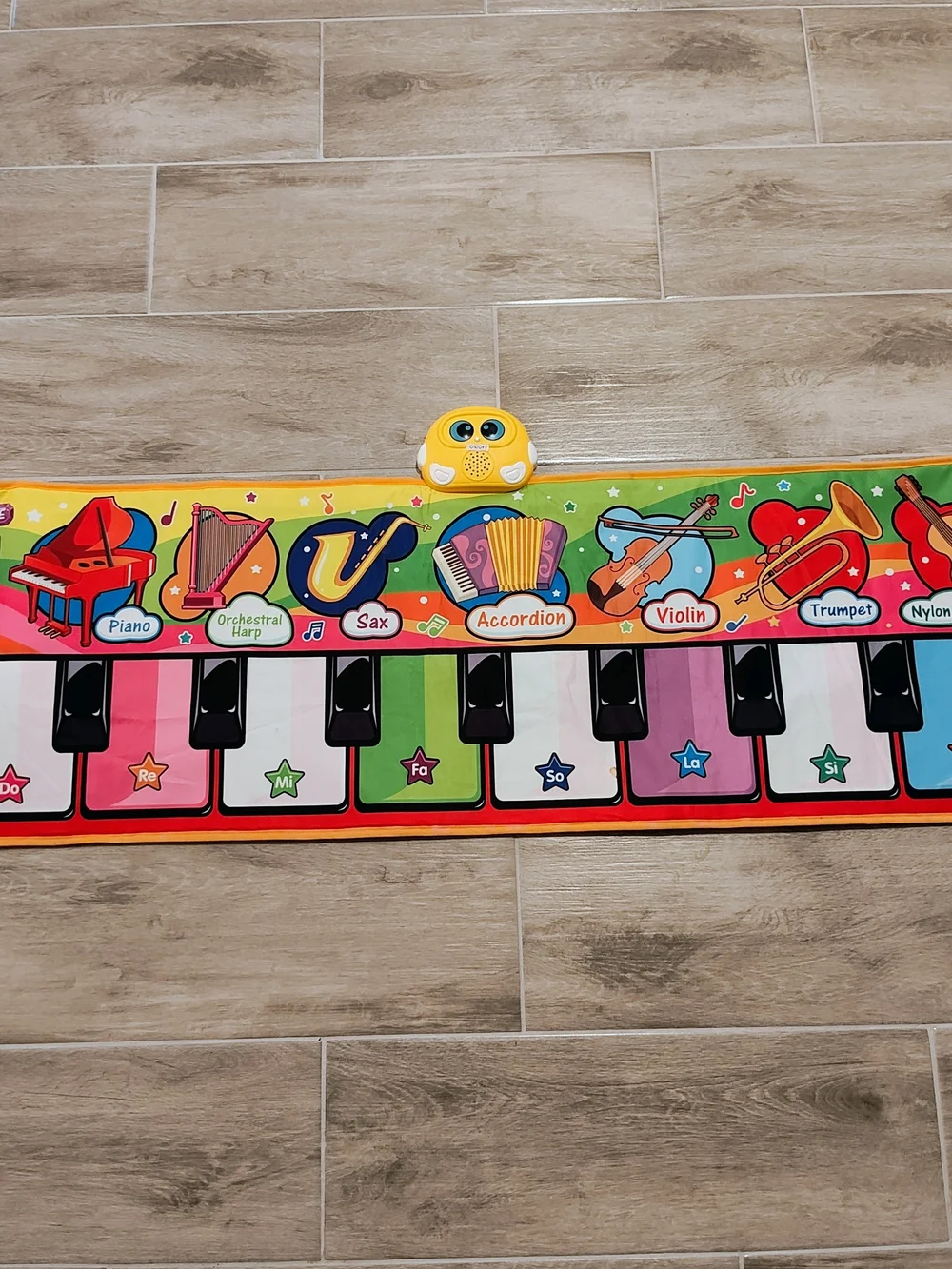 Colorful Kids Musical Piano Playmat with Yellow Sound Module